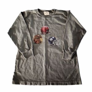 Wes&Willy Gray Long Sleeve Football Top sz 6 Boys